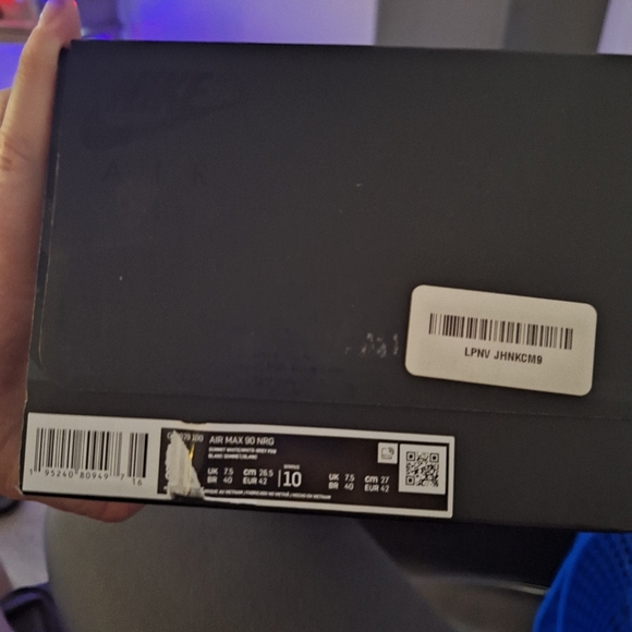 Nike Gray and White Polka Dot Sneakers - Picture 3 of 4